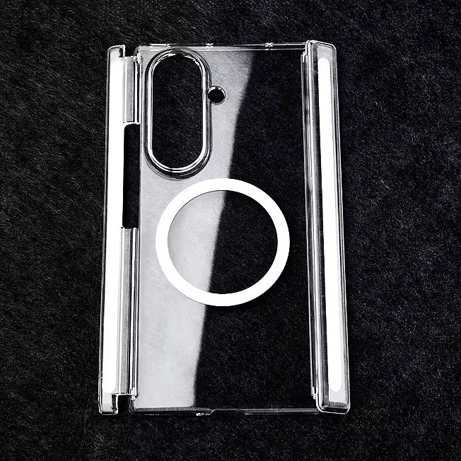 Kristallklare MagSafe/Magnet Hartplastik Hülle/Case für Samsung Galaxy Z TriFold