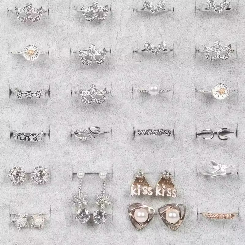 Mikrofaser Ringhalter/Ringständer/Halter/Präsentationsständer/Schaufensterständer/Ausstellungsständer/Schmuckdisplay | ZITOCASES®