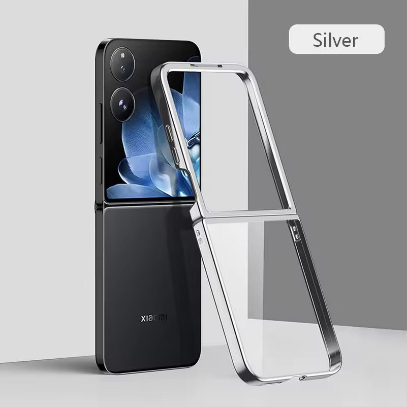 Transparent/Chrom Silikon Hülle/Case für Xiaomi MIX Flip | ZITOCASES®