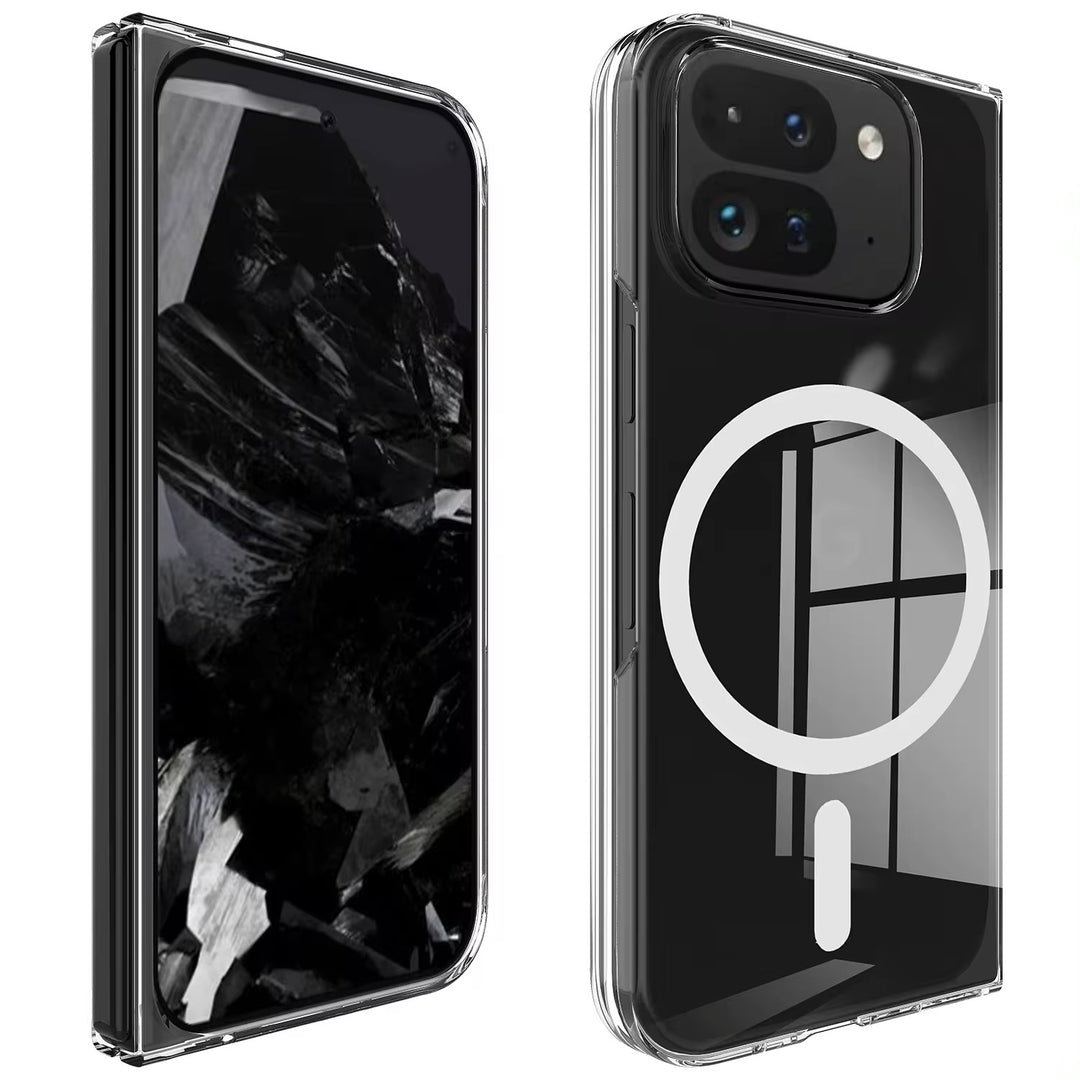 Transparente MagSafe/Magnet Plastik Hülle/Case für Google Pixel 9 Pro Fold | ZITOCASES®