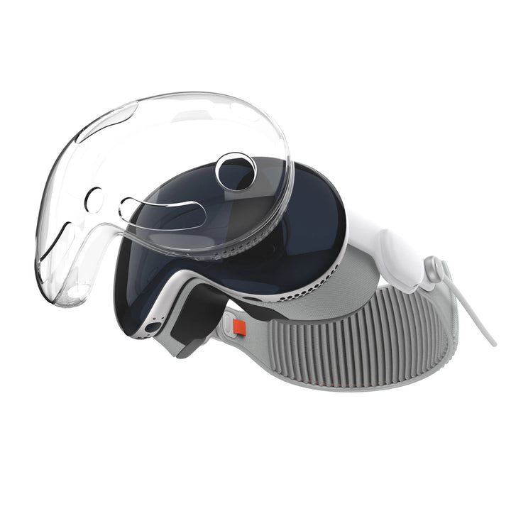 Transparente Plastik Hülle/Case mit buntem Rahmen für Apple Vision Pro VR-Headset | ZITOCASES®