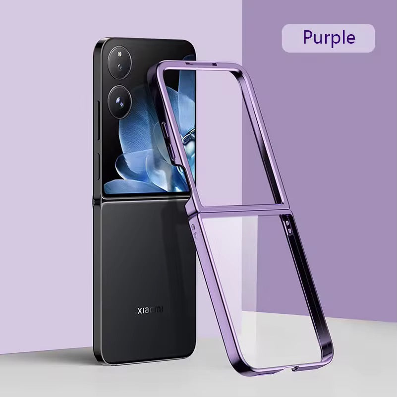 Transparent/Chrom Silikon Hülle/Case für Xiaomi MIX Flip | ZITOCASES®