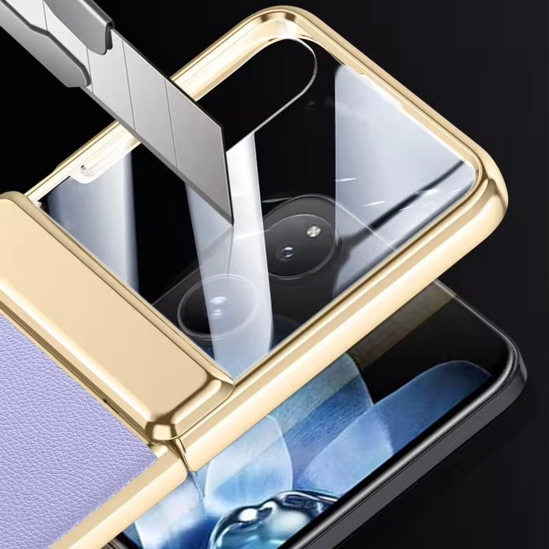 Gold/Panzerglas Kunstleder Hülle/Case für Xiaomi MIX Flip | ZITOCASES®