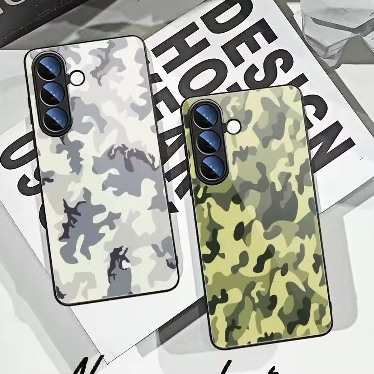 Camouflage Tarnfarben Panzerglas Hülle/Case für Samsung Galaxy S25, S25 Plus, S25 Ultra, S24, S24 Plus, S24 Ultra, S24 FE, S23 FE, S23, S23 Plus, S23 Ultra, S22, S22 Plus, S22 Ultra, S21 FE | ZITOCASES®