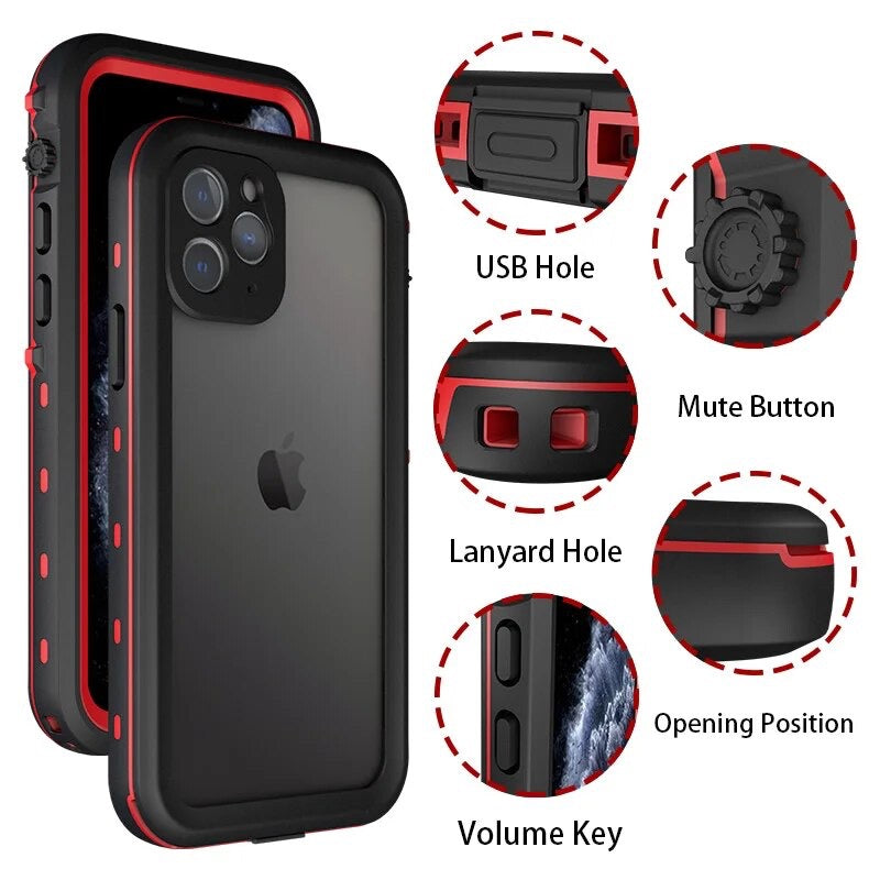 Wasserdichte Silikon Vollschutz Hülle/Case für iPhone 16, 15, 14, 13 | ZITOCASES®