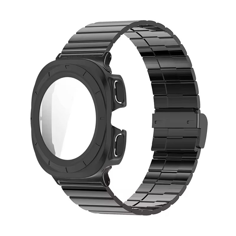 2-in-1 Outdoor-Gehäuse Vollschutz Hülle/Case inkl. Edelstahl/Lamellen Armband für alle Samsung Smartwatch Modelle | ZITOCASES®