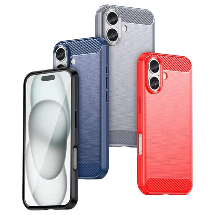 Edle Carbon Akzente Soft Hülle/Case verschiedene Farben für iPhone 16-Serie | ZITOCASES®