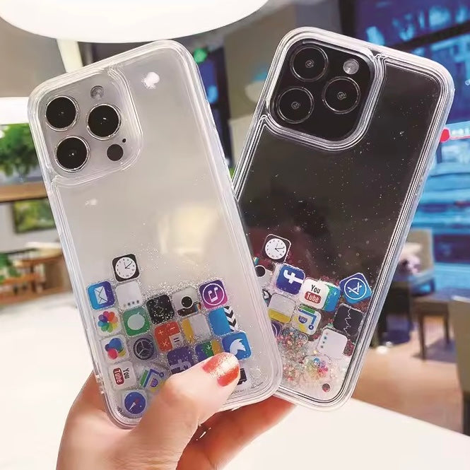 SALE | iPhone 15 Pro | Liquid Schwimmende Apps Hülle/Case | ZITOCASES®