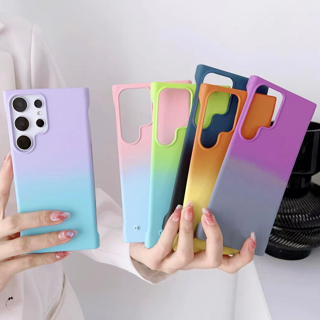 Dünne Regenbogen/Plastik Hülle/Case verschiedenen Farben für Samsung S25, Note 20-Serie | ZITOCASES®