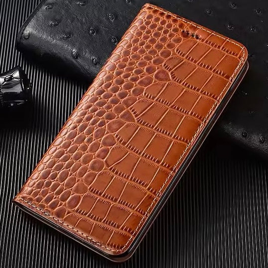SALE | iPhone 12 Mini | Krokodil-Leder Klapp Hülle/Case | ZITOCASES®