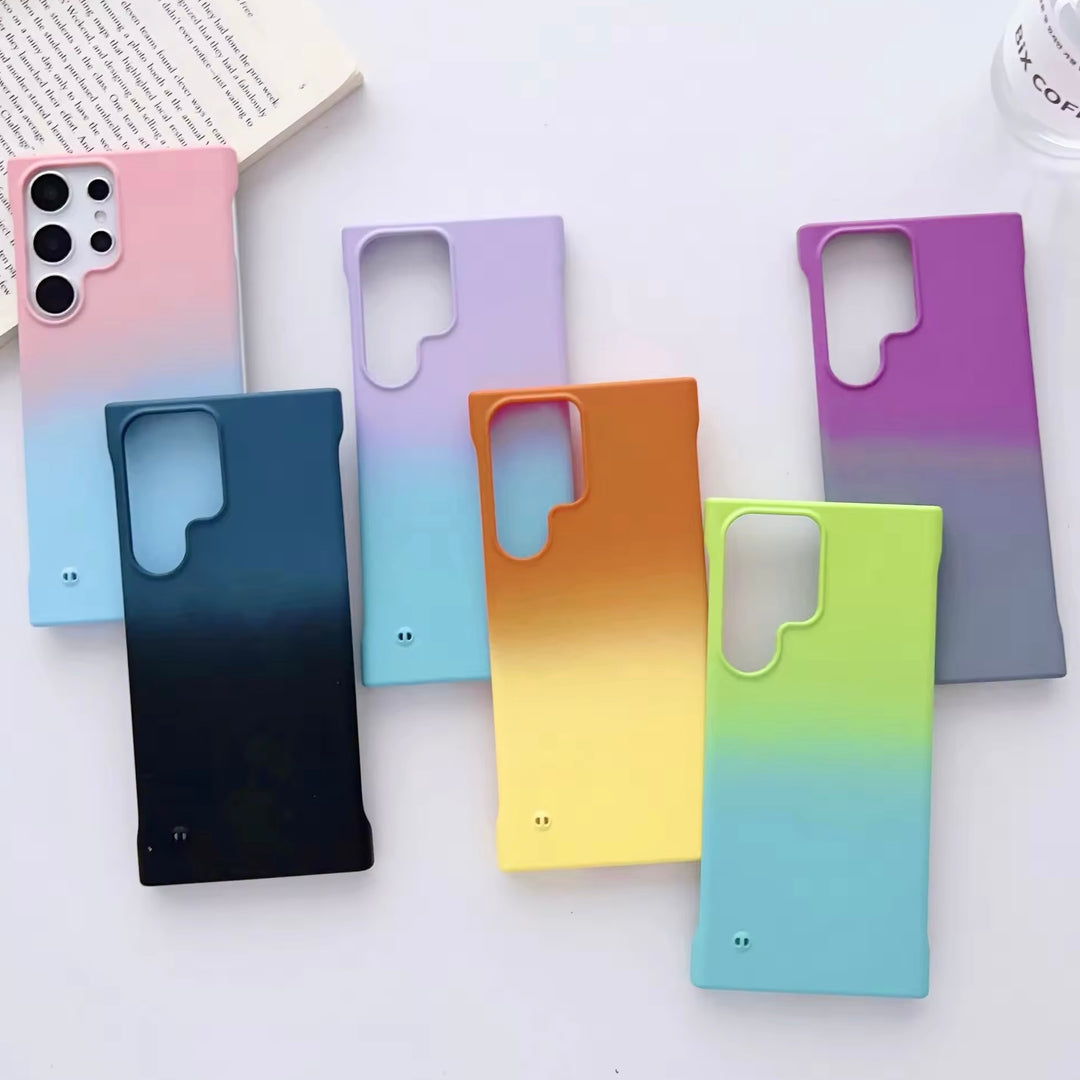 Dünne Regenbogen/Plastik Hülle/Case verschiedenen Farben für Samsung S25, Note 20-Serie | ZITOCASES®