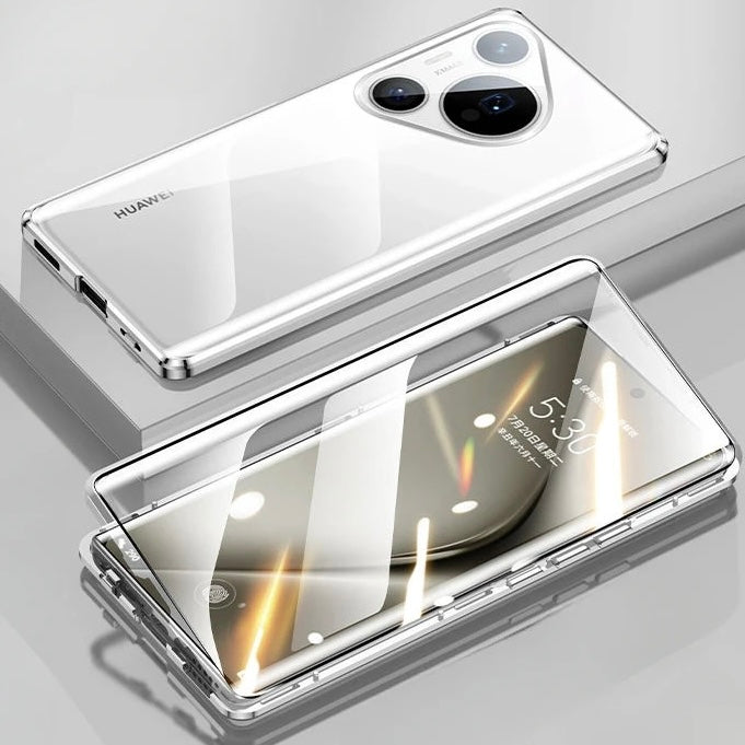 360° [KLARSICHT 9H-Glas] Aluminium Vollschutz Hülle/Case für Huawei Nova, P-Smart-Serie | ZITOCASES®