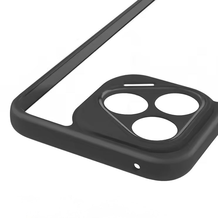 SALE | Honor 400 Lite | Transparente Silikon/Plastik Hülle/Case mit schwarzem Rahmen | ZITOCASES®