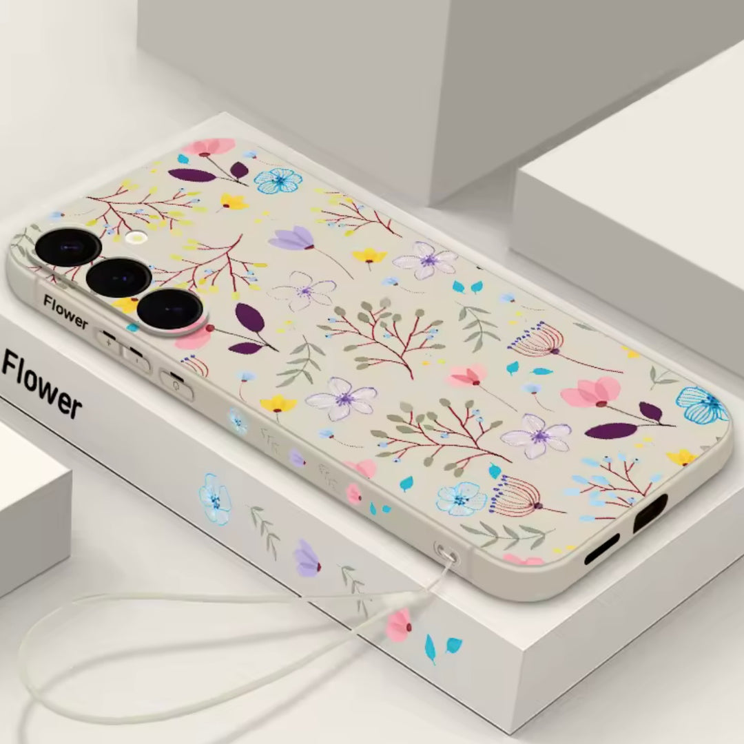 SALE | Samsung Galaxy S25 FE | Blumen Motiv Silikon Hülle/Case | ZITOCASES®