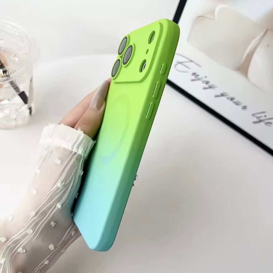 Bunte Farbverlauf MagSafe/Magnet Silikon Hülle/Case für iPhone 17 Pro, 17 Pro Max | ZITOCASES®