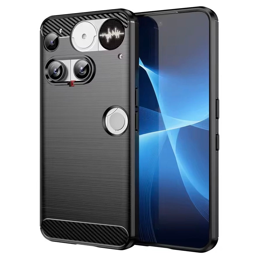 Edle Carbon Optik Akzente Soft Hülle/Case verschiedene Farben für Nothing Phone (3), (3a), (3a) Pro, (2), (2a), (2a) Plus, (1), CMF Phone 1, CMF Phone 2 Pro | ZITOCASES®