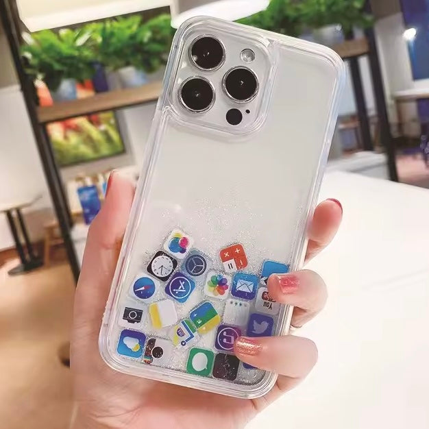 SALE | iPhone 15 Pro | Liquid Schwimmende Apps Hülle/Case | ZITOCASES®