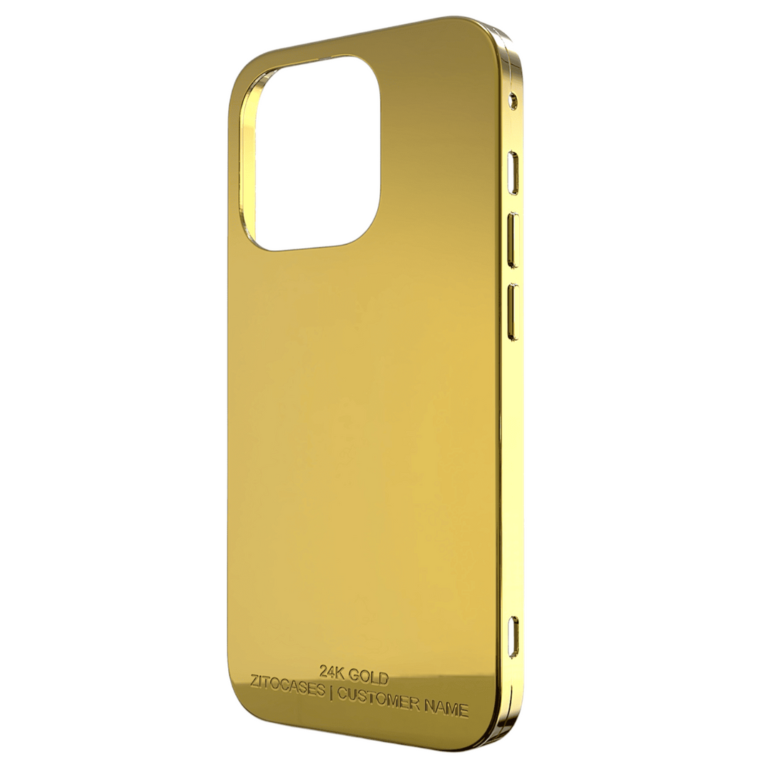 24K Echtgold Hülle/Case für iPhone 16, 16 Plus, 16 Pro, 16 Pro Max, 16e, 15, 15 Plus, 15 Pro, 15 Pro Max, 14, 14 Plus, 14 Pro, 14 Pro Max, 13, 13 Pro, 13 Pro Max | ZITOCASES®