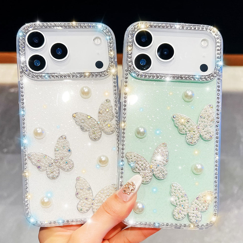 SALE | iPhone 17 Pro Max | 3D Schmetterling Perlen/Diamant Hülle/Case | ZITOCASES®