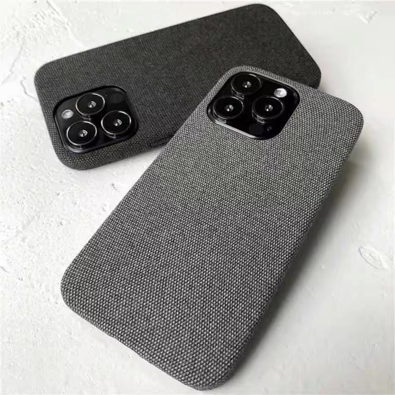 Stoff überzogene Soft Hülle/Case für iPhone 16, 16 Plus, 16 Pro, 16 Pro Max, 16e, 15, 15 Plus, 15 Pro, 15 Pro Max, 14, 14 Plus, 14 Pro, 14 Pro Max, 13, 13 Pro, 13 Pro Max, 13 Mini, 12, 12 Pro, 12 Pro Max, 12 Mini, SE, 11, 11 Pro, 11 Pro Max | ZITOCASES®