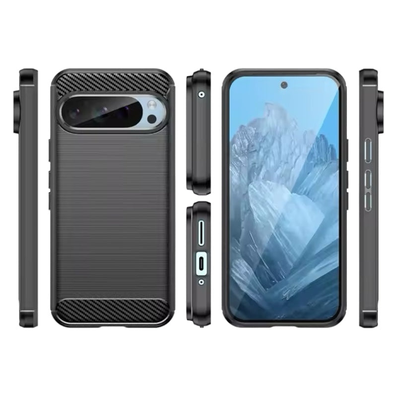 Edle Carbon Akzente Soft Hülle/Case für Google Pixel 9, 9 Pro, 9 Pro XL, 9A, 8, 8 Pro, 8A, 7, 7 Pro, 7A, 6, 6 Pro, 6A, 5, 4, 4 XL, 4A, 3 XL, 3A, 3A XL | ZITOCASES®