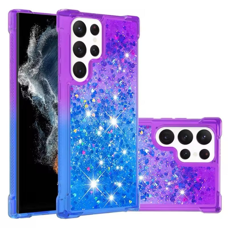 Liquid Schwimmende Glitzer Flakes Diamant Hülle/Case verschiedene Farben für Samsung Galaxy S25, Note-Serie | ZITOCASES®