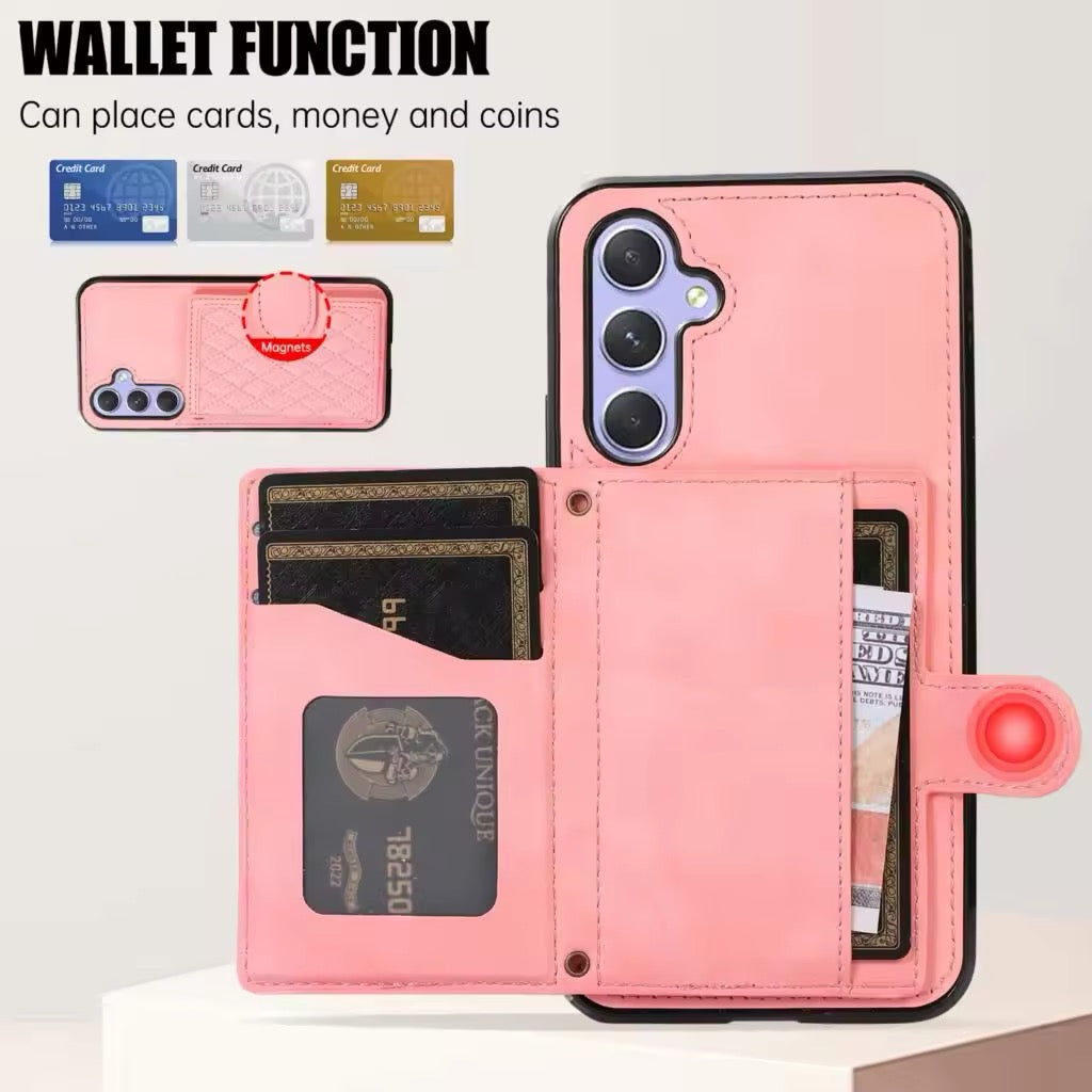 Karierte Kunstleder Kartenfach Hülle/Case zum Umhängen (Inkl. Kordel) für Samsung Galaxy S25, S25 Plus, S25 Ultra, S24, S24 Plus, S24 Ultra, S24 FE, S23 FE, S23, S23 Plus, S23 Ultra, S22, S22 Plus, S22 Ultra, S21 FE, S21, S21 Plus, S21 Ultra | ZITOCASES®