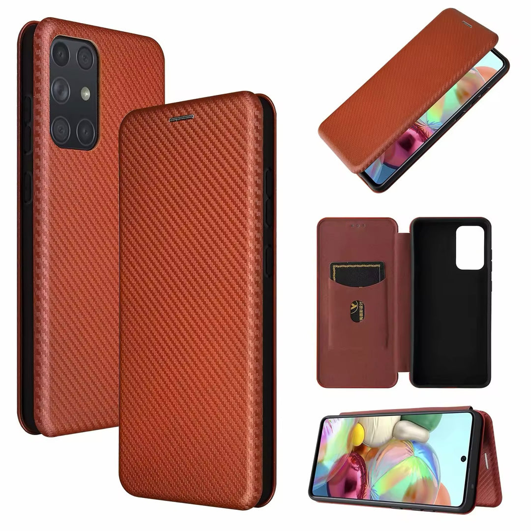 Kunstleder Carbon Klapp Hülle/Flip Case für Oppo Reno 13, 13 Pro, 12, 12 Pro, 11, 11 Pro, 10, 10 Pro, 9, 9 Pro, 9 Pro Plus, 8, 8T, 8 Pro, 7, 7 Pro, 7 SE, 6, 4, 4Z, 4 Pro, Find X8, X8 Pro, X7, X7 Ultra, X6, X6 Pro, X5, X5 Pro, X5 Lite, X3 Pro, X3 Neo | ZITOCASES®