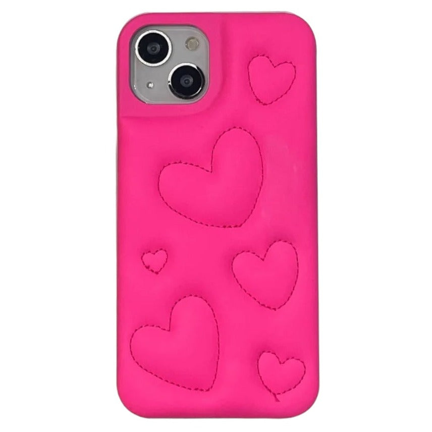 3D Herz Kunstleder/Polster Hülle/Case für iPhone 16, 16 Plus, 16 Pro, 16 Pro Max, 15, 15 Plus, 15 Pro, 15 Pro Max, 14, 14 Plus, 14 Pro, 14 Pro Max, 13, 13 Pro, 13 Pro Max, 13 Mini, 12, 12 Pro, 12 Pro Max, 12 Mini, SE, 11, 11 Pro, 11 Pro Max | ZITOCASES®