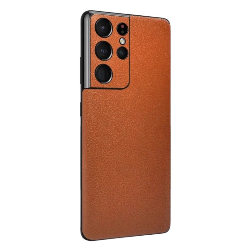 Leder Optik Backcover/Rückseite Schutzfolie/Skin für Samsung S25, S24, S23, Note-Serie | ZITOCASES®