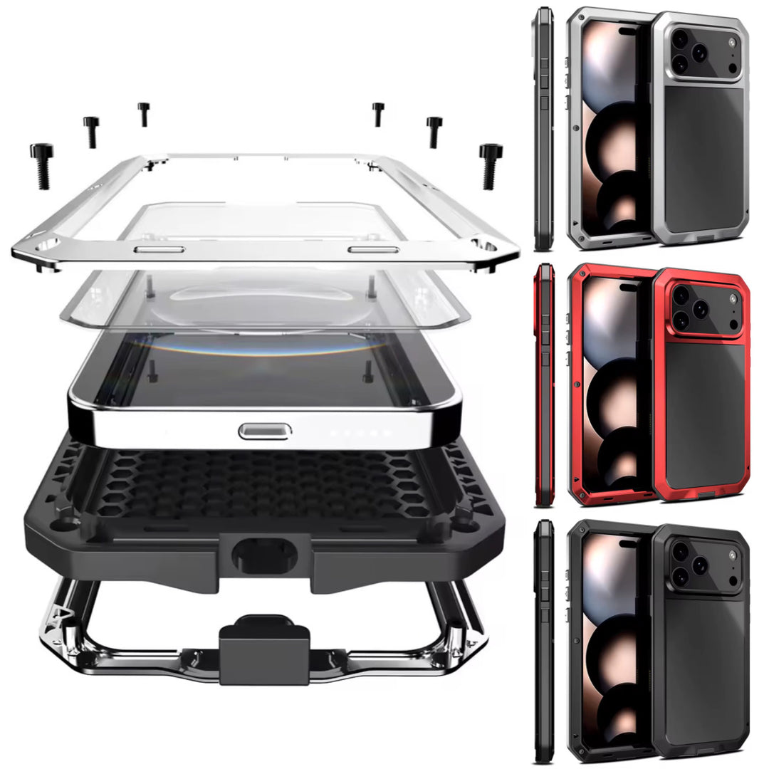 Verschraubbare 360° Aluminium Outdoor Vollschutz Hülle/Case für iPhone 17 Pro, 17 Pro Max | ZITOCASES®