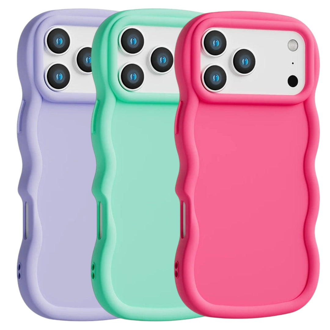 Dicke Silikon Wellen Design Hülle/Case für iPhone 17 Pro, 17 Pro Max | ZITOCASES®