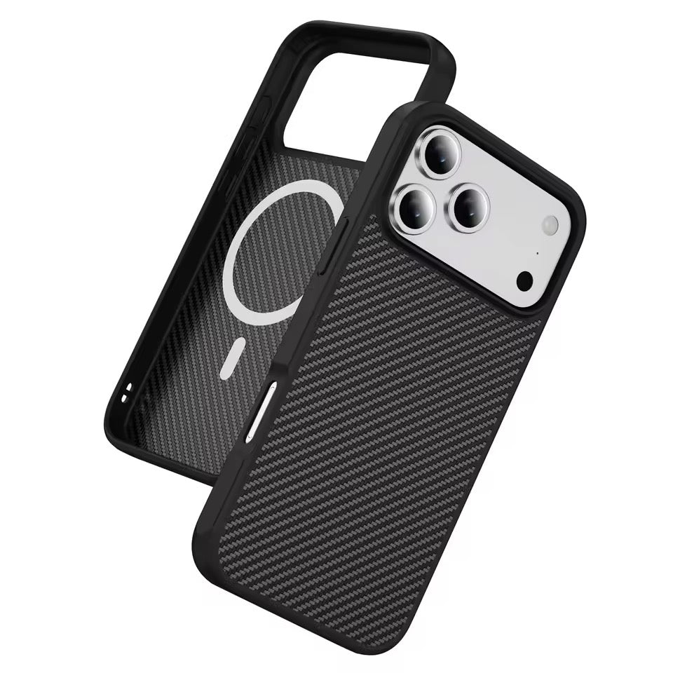 Carbon Optik MagSafe/Magnet Silikon Hülle/Case für iPhone 17 Pro, 17 Pro Max | ZITOCASES®