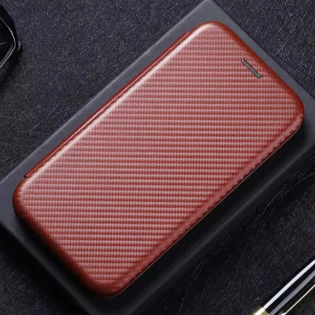 SALE | Samsung Galaxy S25 Edge | Carbon Optik Klapp Hülle/Flip Case | ZITOCASES®