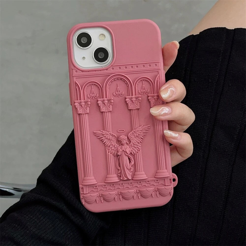 3D Engel Silikon Hülle/Case für iPhone 16, 16 Plus, 16 Pro, 16 Pro Max, 16e, 15, 15 Plus, 15 Pro, 15 Pro Max, 14, 14 Plus, 14 Pro, 14 Pro Max, 13, 13 Pro, 13 Pro Max, 13 Mini, 12, 12 Pro, 12 Pro Max, 12 Mini, SE, 11, 11 Pro, 11 Pro Max | ZITOCASES®