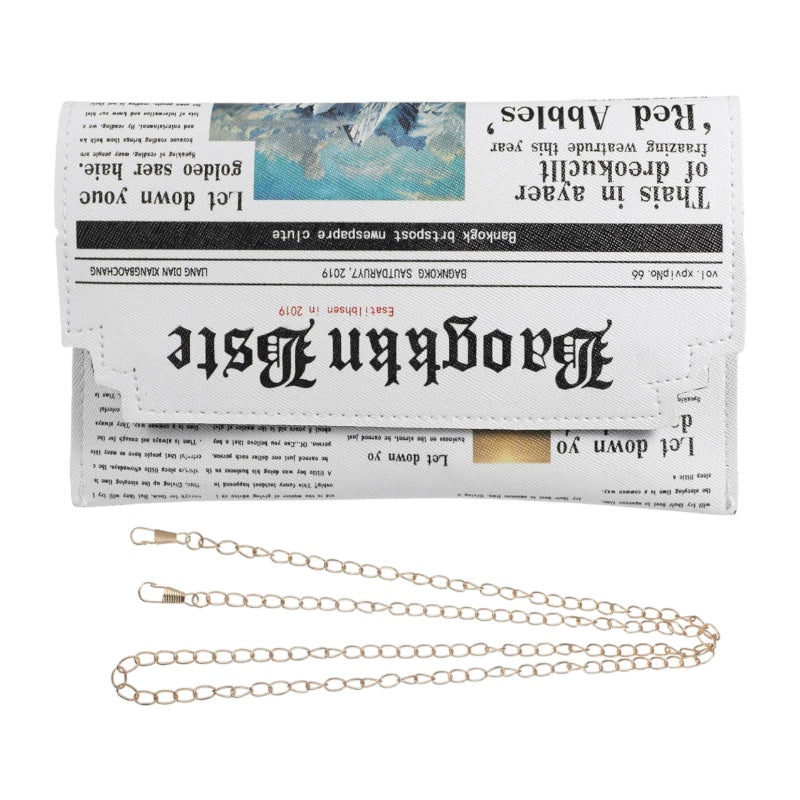 Zeitung/Newspaper Design Kunstleder Clutch/Tasche | ZITOCASES®