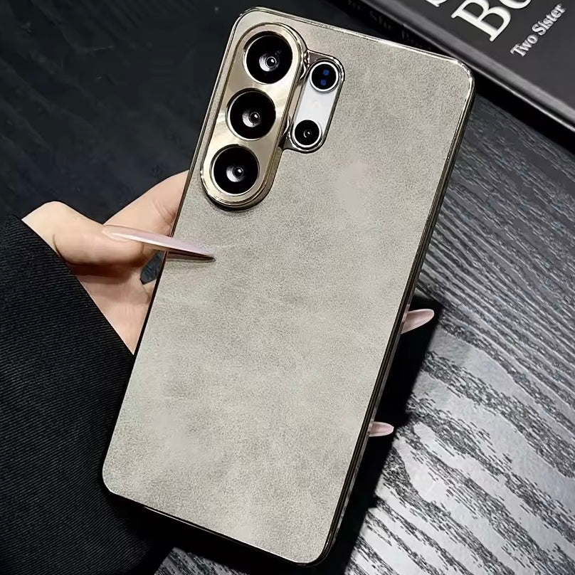 Luxus Wildleder/Gold Optik Hülle/Case für Samsung Galaxy S26, S26 Plus, S26 Ultra | ZITOCASES®