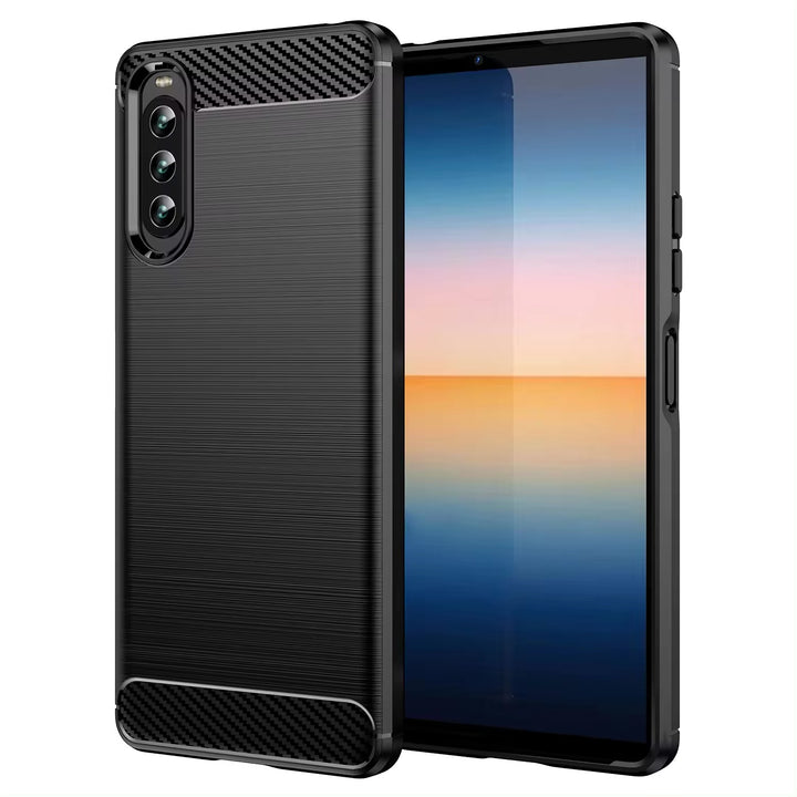 Edle Carbon Akzente Soft Hülle/Case verschiedene Farben für Sony Xperia 10, 10 III, 10 IV, 10 Plus, 10 V, 10 VI | ZITOCASES®