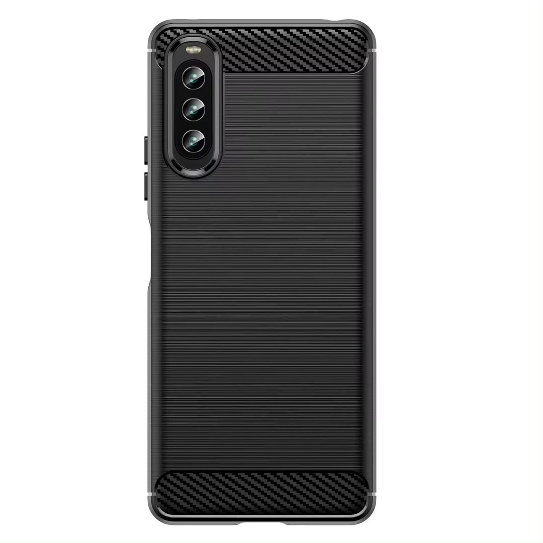 Edle Carbon Akzente Soft Hülle/Case verschiedene Farben für Sony Xperia 10, 10 III, 10 IV, 10 Plus, 10 V, 10 VI | ZITOCASES®