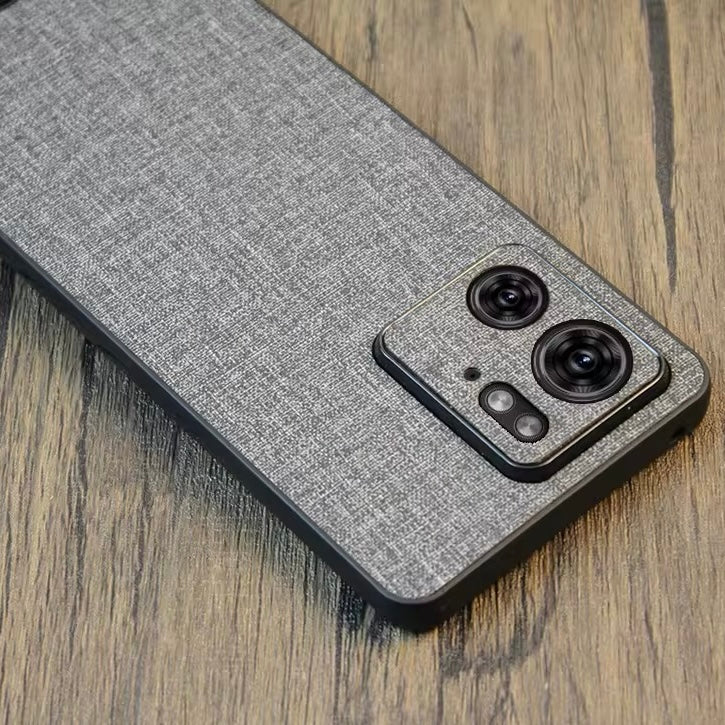 Stoff überzogene Soft Hülle/Case (Silikon Rahmen) für Motorola Edge 50-Serie | ZITOCASES®