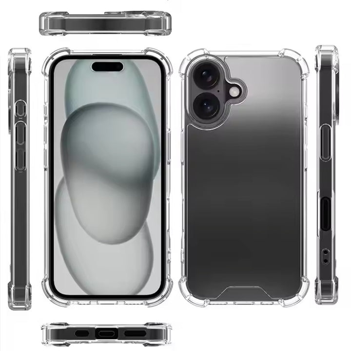 Transparente Airbag Silikon Hülle/Case für iPhone 16, 16 Plus, 16 Pro, 16 Pro Max, 15, 15 Plus, 15 Pro, 15 Pro Max, 14, 14 Plus, 14 Pro, 14 Pro Max, 13, 13 Pro, 13 Pro Max, 13 Mini, 12, 12 Pro, 12 Pro Max, 12 Mini, SE, 11, 11 Pro, 11 Pro Max | ZITOCASES®