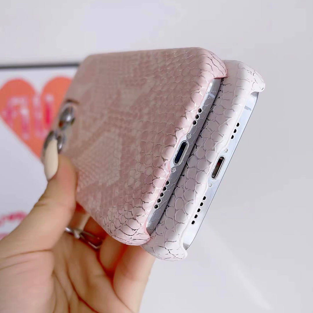 SALE | iPhone 12 | Schlangen-Leder Optik Kunstleder Hülle/Case | ZITOCASES®