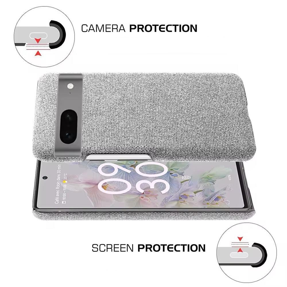 Stoff überzogene Soft Hülle/Case für Google Pixel 9, 8-Serie | ZITOCASES®