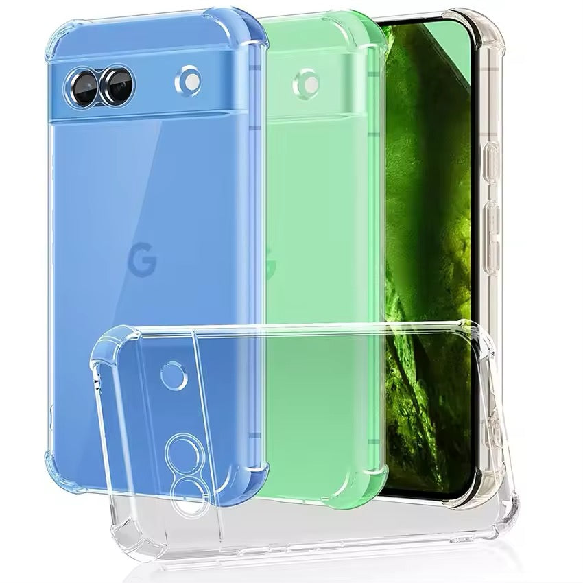 Transparente Airbag Silikon Hülle/Case für Google Pixel 9, 9 Pro, 9 Pro XL, 9A, 8, 8 Pro, 8A, 7, 7 Pro, 7A, 6, 6 Pro, 6A, 5, 4, 4 XL, 4A, 3, 3 XL, 3A, 3A XL | ZITOCASES®