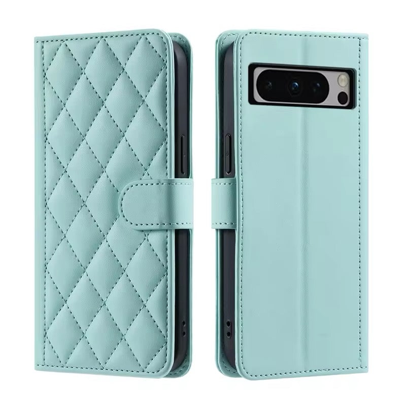 Karierte Kunstleder Klapp Hülle/Flip Case für Google Pixel 9, 9 Pro, 9 Pro XL, 9A, 8, 8 Pro, 8A, 7, 7 Pro, 7A, 6, 6A, 6 Pro, 5, 4, 4 XL, 4A, 3, 3 Xl, 3A, 3A XL | ZITOCASES®