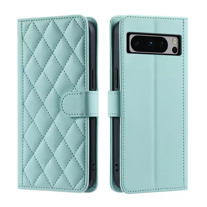 Karierte Kunstleder Klapp Hülle/Flip Case für Google Pixel 9, 8-Serie | ZITOCASES®