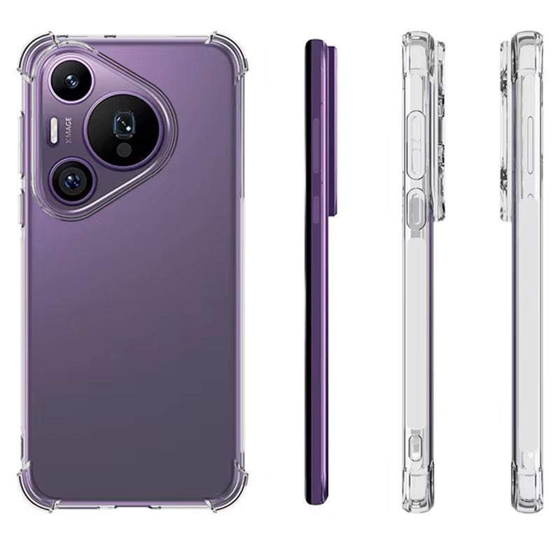 Transparente Airbag Silikon Hülle/Case für Huawei Pura 70, 70 Pro, 70 Ultra, P60 Pro, P50, P50 Pro, P40, P40 Pro, P40 Lite, P30, P30 Lite, P30 Pro, P20, P20 Lite, P20 Pro, Mate 60 Pro, 50 Pro, 40 Pro, 30 Pro, 20, 20 Lite, 20 Pro, Nova 12s, 12i, 12 SE | ZITOCASES®