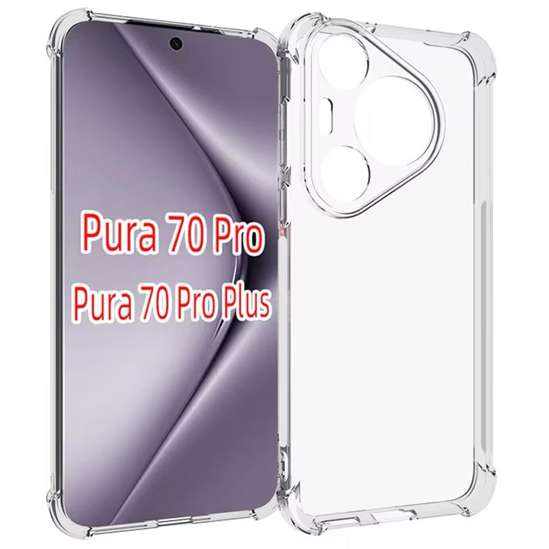 Transparente Airbag Silikon Hülle/Case für Huawei Pura 70, 70 Pro, 70 Ultra, P60 Pro, P50, P50 Pro, P40, P40 Pro, P40 Lite, P30, P30 Lite, P30 Pro, P20, P20 Lite, P20 Pro, Mate 60 Pro, 50 Pro, 40 Pro, 30 Pro, 20, 20 Lite, 20 Pro, Nova 12s, 12i, 12 SE | ZITOCASES®