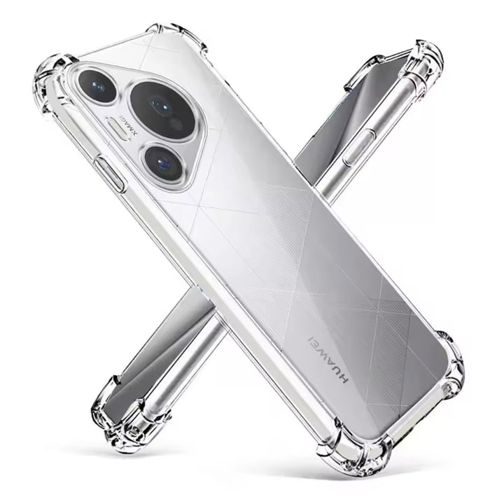 Transparente Airbag Silikon Hülle/Case für Huawei Pura 70, 70 Pro, 70 Ultra, P60 Pro, P50, P50 Pro, P40, P40 Pro, P40 Lite, P30, P30 Lite, P30 Pro, P20, P20 Lite, P20 Pro, Mate 60 Pro, 50 Pro, 40 Pro, 30 Pro, 20, 20 Lite, 20 Pro, Nova 12s, 12i, 12 SE | ZITOCASES®