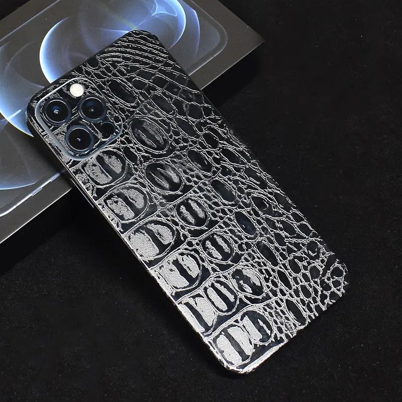 Krokodil-Leder Optik Backcover/Rückseite Schutzfolie/Skin für iPhone | ZITOCASES®